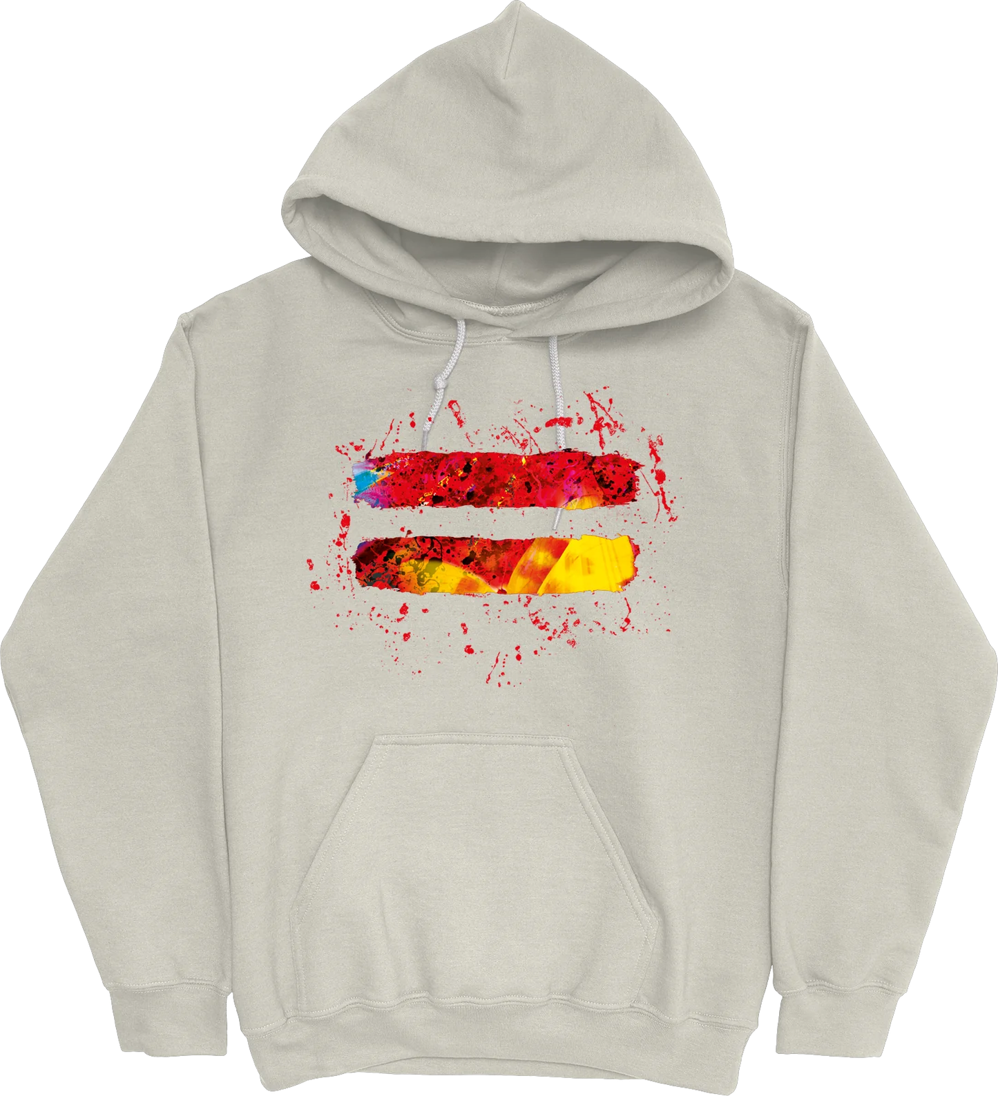 = Splatter Hoodie Sand